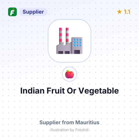 Indian Fruit Or Vegetable  – summary card, no photo uploaded yet