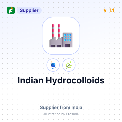 Indian Hydrocolloids  – summary card, no photo uploaded yet