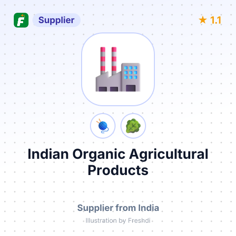 Indian Organic Agricultural Products  – summary card, no photo uploaded yet