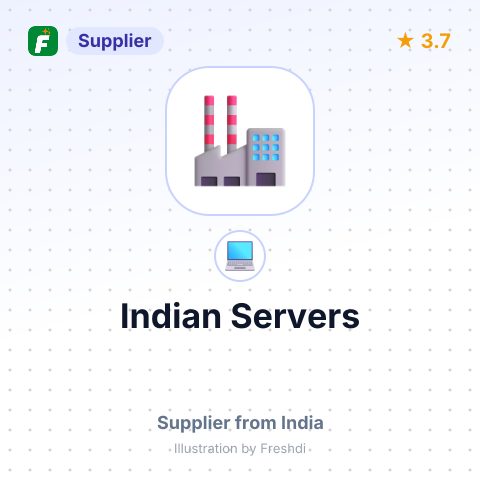 Indian Servers – summary card, no photo uploaded yet