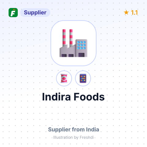 Indira Foods  – summary card, no photo uploaded yet