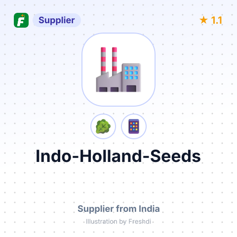 Indo-Holland-Seeds  – summary card, no photo uploaded yet
