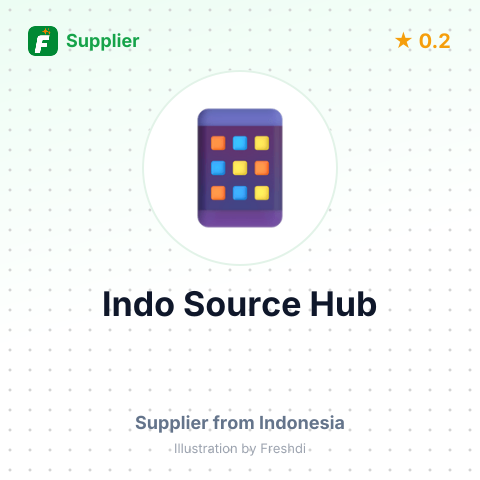 Indo Source Hub  – summary card, no photo uploaded yet