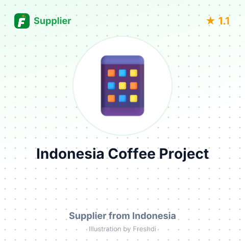 Indonesia Coffee Project  – summary card, no photo uploaded yet