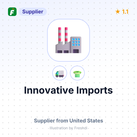 Innovative Imports – summary card, no photo uploaded yet