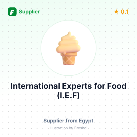 International Experts for Food (I.E.F) – summary card, no photo uploaded yet