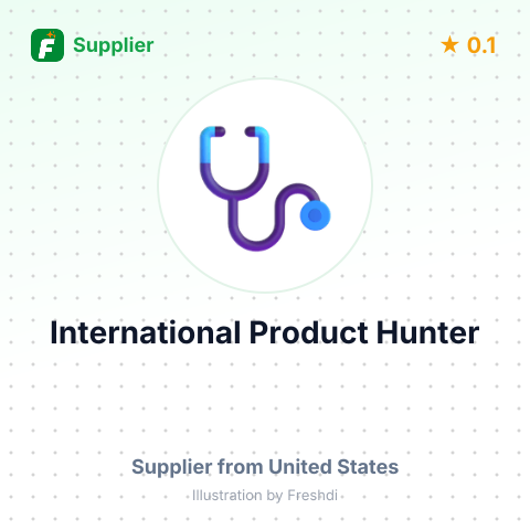 International Product Hunter – summary card, no photo uploaded yet