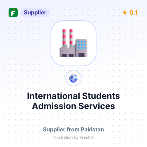 International Students Admission Services – summary card, no photo uploaded yet