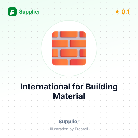 International for Building Material – summary card, no photo uploaded yet