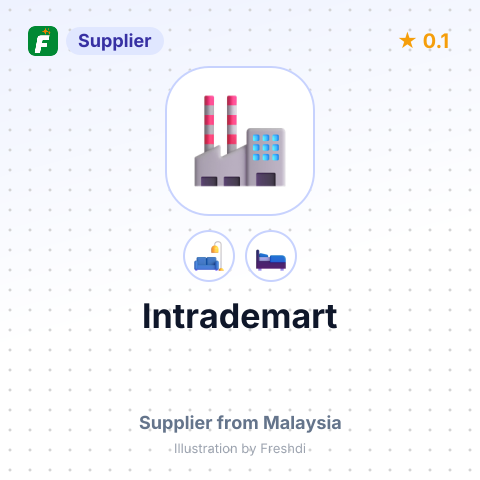 Intrademart – summary card, no photo uploaded yet