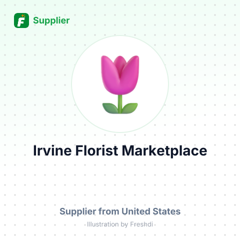 Irvine Florist Marketplace – summary card, no photo uploaded yet