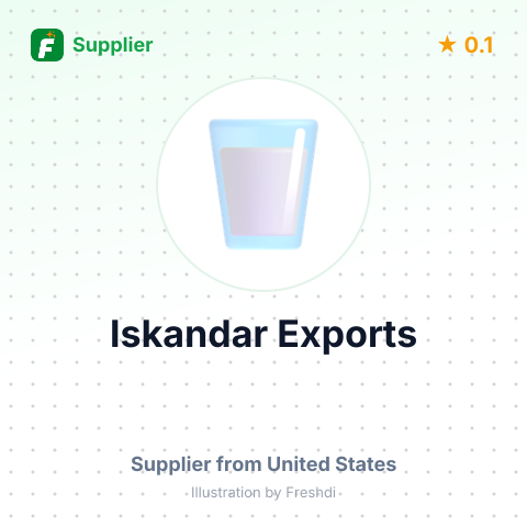 Iskandar Exports  – summary card, no photo uploaded yet
