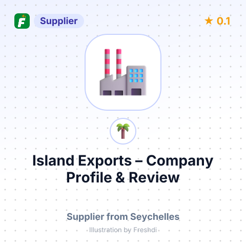 Island Exports – summary card, no photo uploaded yet