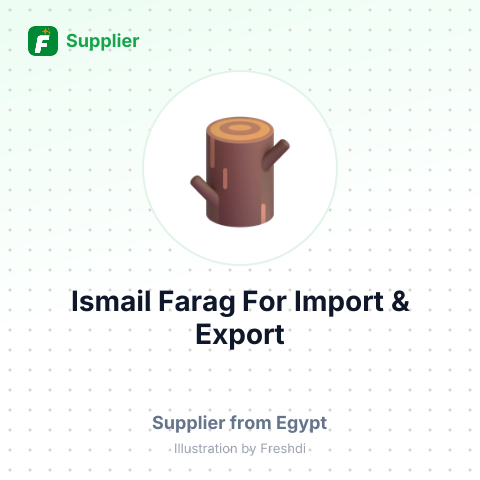 Ismail Farag For Import & Export – summary card, no photo uploaded yet