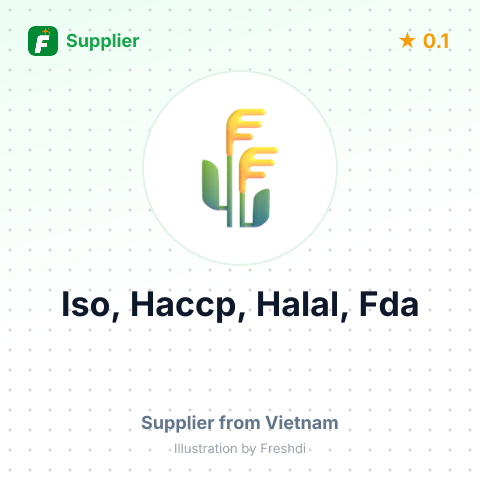Iso, Haccp, Halal, Fda  – summary card, no photo uploaded yet
