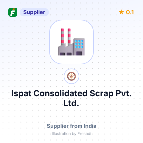 Ispat Consolidated Scrap Pvt. Ltd. – summary card, no photo uploaded yet