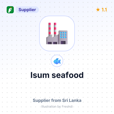 Isum seafood – summary card, no photo uploaded yet