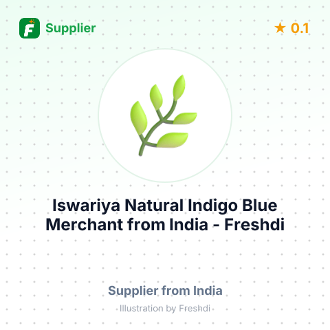 Iswariya Natural Indigo Blue Merchant  – summary card, no photo uploaded yet