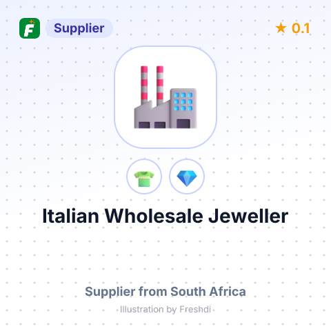 Italian Wholesale Jeweller – summary card, no photo uploaded yet