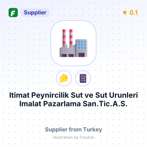 Itimat Peynircilik Sut ve Sut Urunleri Imalat Pazarlama San.Tic.A.S. – summary card, no photo uploaded yet