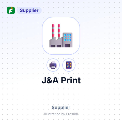 J&A Print – summary card, no photo uploaded yet