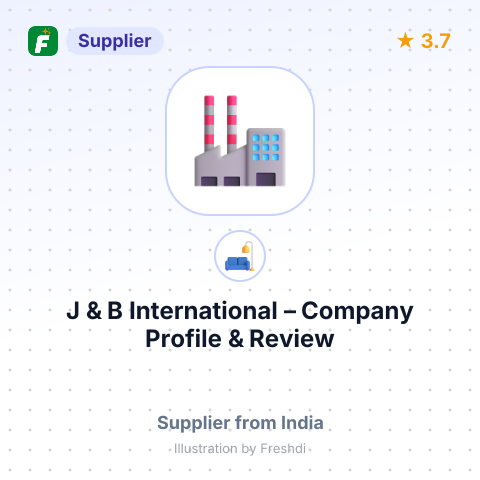 J & B International – summary card, no photo uploaded yet