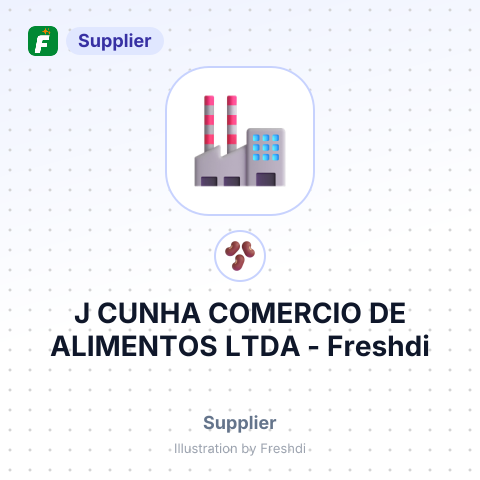 J CUNHA COMERCIO DE ALIMENTOS LTDA – summary card, no photo uploaded yet