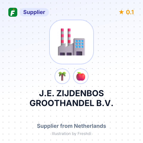 J.E. ZIJDENBOS GROOTHANDEL B.V. – summary card, no photo uploaded yet
