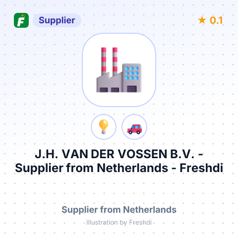 J.H. VAN DER VOSSEN B.V. – summary card, no photo uploaded yet