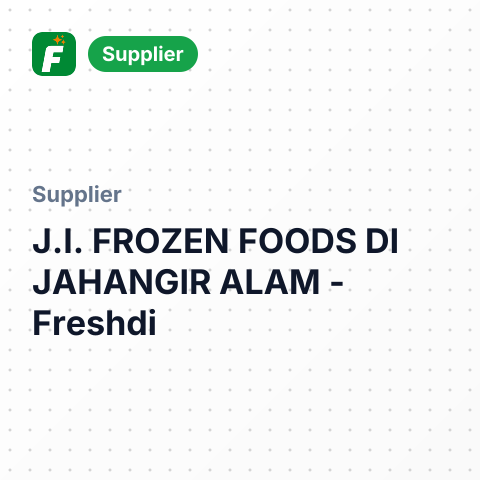 J.I. FROZEN FOODS DI JAHANGIR ALAM – summary card, no photo uploaded yet