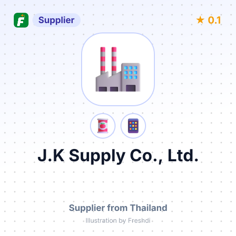 J.K Supply Co., Ltd.  – summary card, no photo uploaded yet
