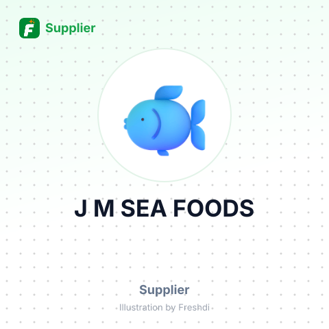 J M SEA FOODS – summary card, no photo uploaded yet