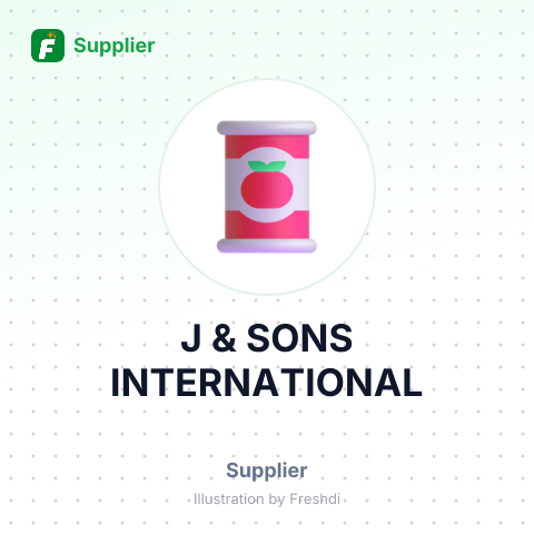 J & SONS INTERNATIONAL – summary card, no photo uploaded yet