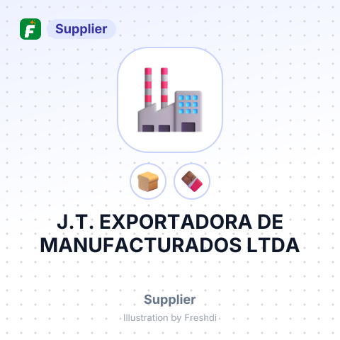 J.T. EXPORTADORA DE MANUFACTURADOS LTDA – summary card, no photo uploaded yet