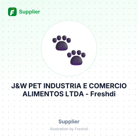 J&W PET INDUSTRIA E COMERCIO ALIMENTOS LTDA – summary card, no photo uploaded yet