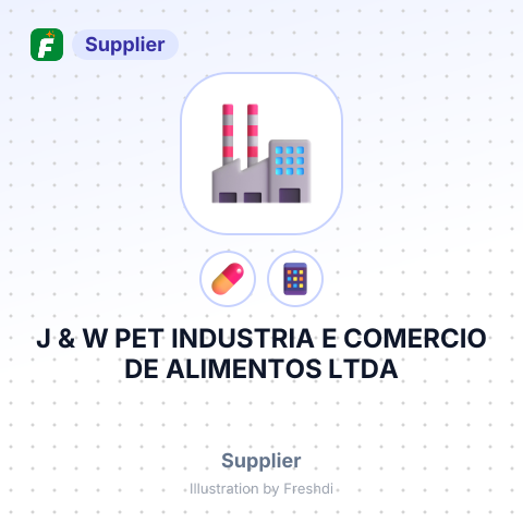 J & W PET INDUSTRIA E COMERCIO DE ALIMENTOS LTDA – summary card, no photo uploaded yet