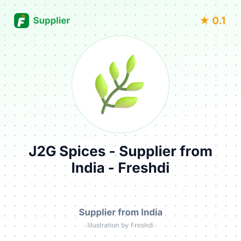 J2G Spices  – summary card, no photo uploaded yet