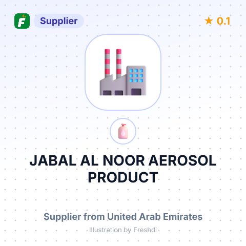 JABAL AL NOOR AEROSOL PRODUCT – summary card, no photo uploaded yet