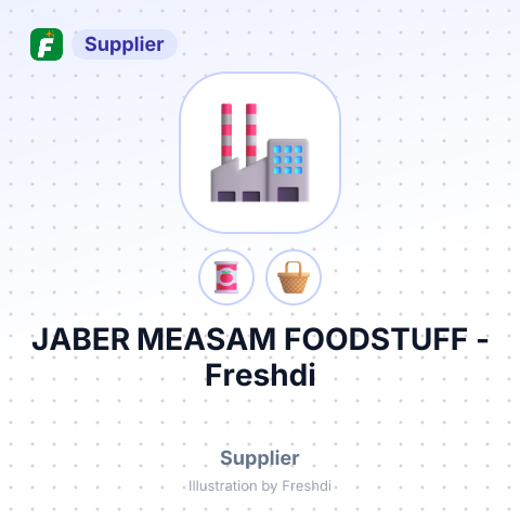 JABER MEASAM FOODSTUFF – summary card, no photo uploaded yet