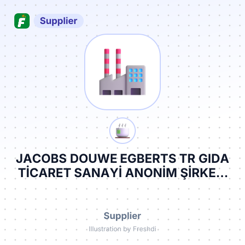 JACOBS DOUWE EGBERTS TR GIDA TİCARET SANAYİ ANONİM ŞİRKETİ – summary card, no photo uploaded yet
