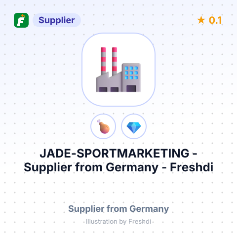JADE-SPORTMARKETING – summary card, no photo uploaded yet