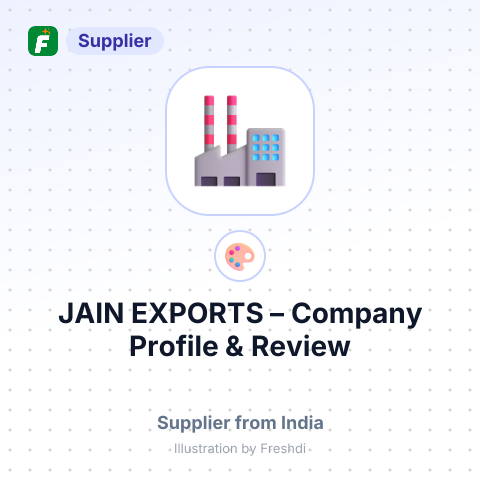 JAIN EXPORTS – summary card, no photo uploaded yet
