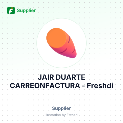 JAIR DUARTE CARREONFACTURA – summary card, no photo uploaded yet