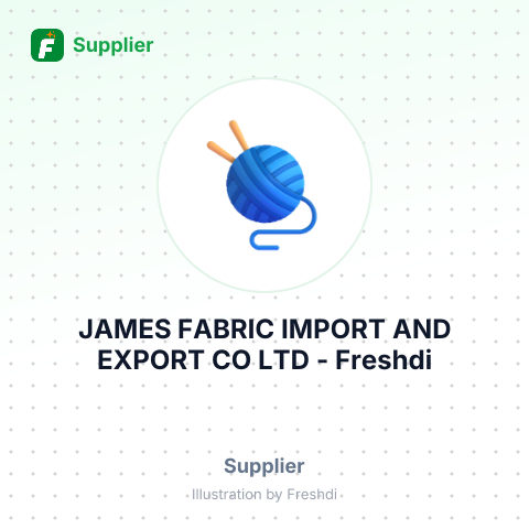 JAMES FABRIC IMPORT AND EXPORT CO LTD – summary card, no photo uploaded yet