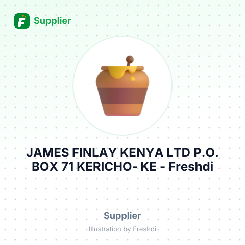 JAMES FINLAY KENYA LTD P.O. BOX 71 KERICHO- KE – summary card, no photo uploaded yet