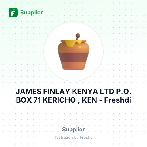 JAMES FINLAY KENYA LTD P.O. BOX 71 KERICHO , KEN – summary card, no photo uploaded yet