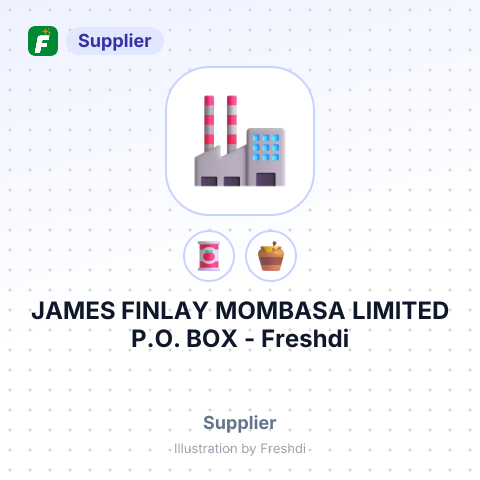 JAMES FINLAY MOMBASA LIMITED P.O. BOX – summary card, no photo uploaded yet
