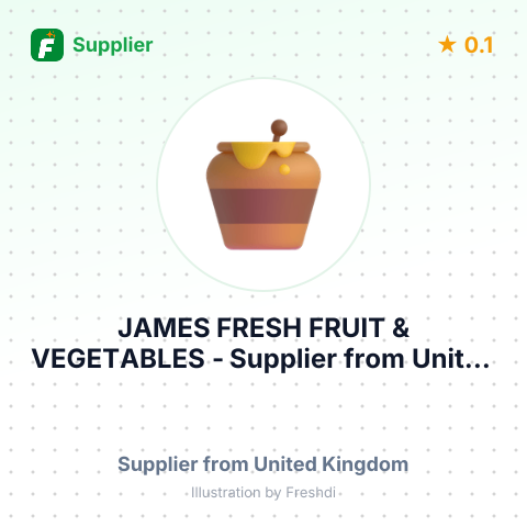 JAMES FRESH FRUIT & VEGETABLES – summary card, no photo uploaded yet