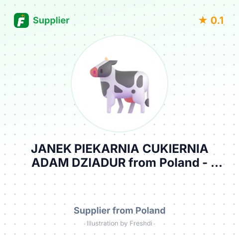 JANEK PIEKARNIA CUKIERNIA ADAM DZIADUR – summary card, no photo uploaded yet