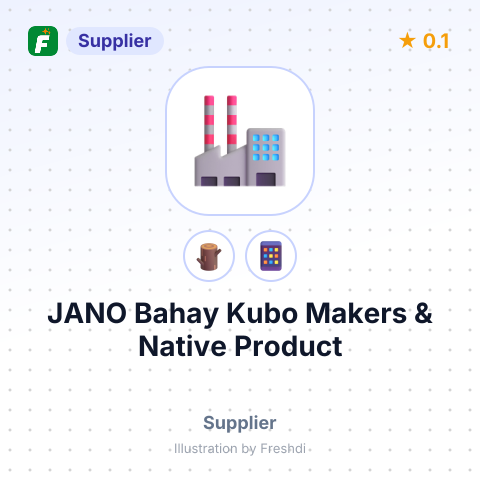 JANO Bahay Kubo Makers & Native Product – summary card, no photo uploaded yet